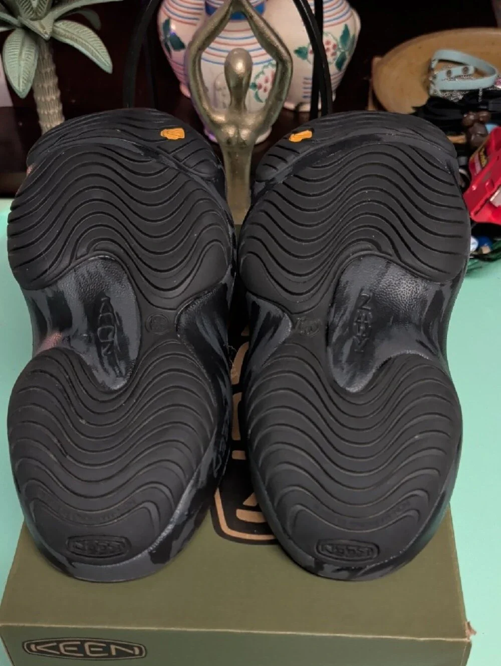 Keen Black Marble Slip-On EVA Water Clogs